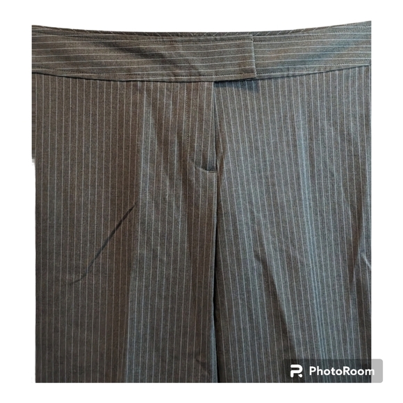 NWT! J Jill Pants Striped Stretch Comfort Cropped Wide Leg Capri SZ 14 - Picture 3 of 14